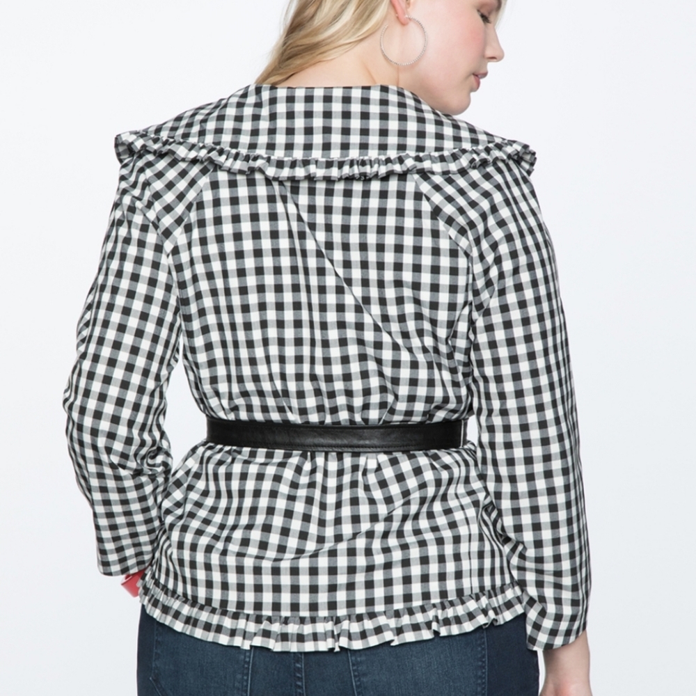 Ruffled Gingham Jacket - image 3